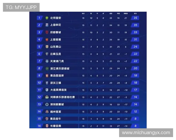 2025赛季中超主场成绩分析申花领跑海港紧随其后